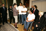 La ministra Magdalena Álvarez departe con miembros del Equipo Paralímpico Español
